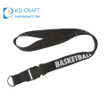 Hot sale fashion custom eco friendly bamboo fiber material full color printed logo basketball sports lanyard